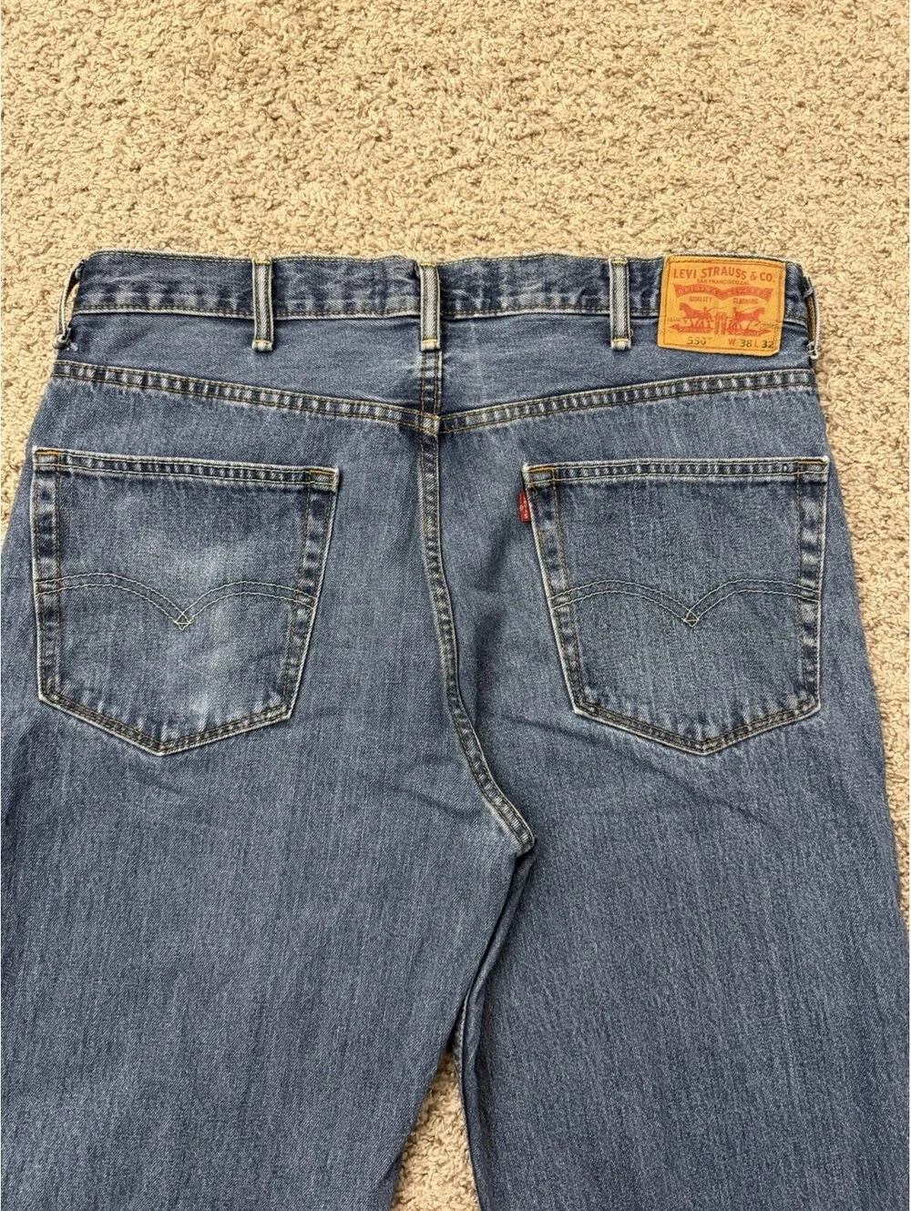 Levi’s 550 Relaxed Fit Men’s Jeans W38 L30 Medium Wash Classic Dad Jeans